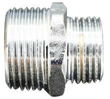 Nippel krom 3/4" x 1/2" 